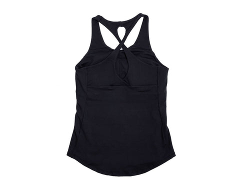 WOMEN'S RISE-HAI RACERBACK PADDED TANK BLACK