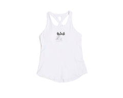 WOMEN'S RISE-HAI RACERBACK PADDED TANK WHITE