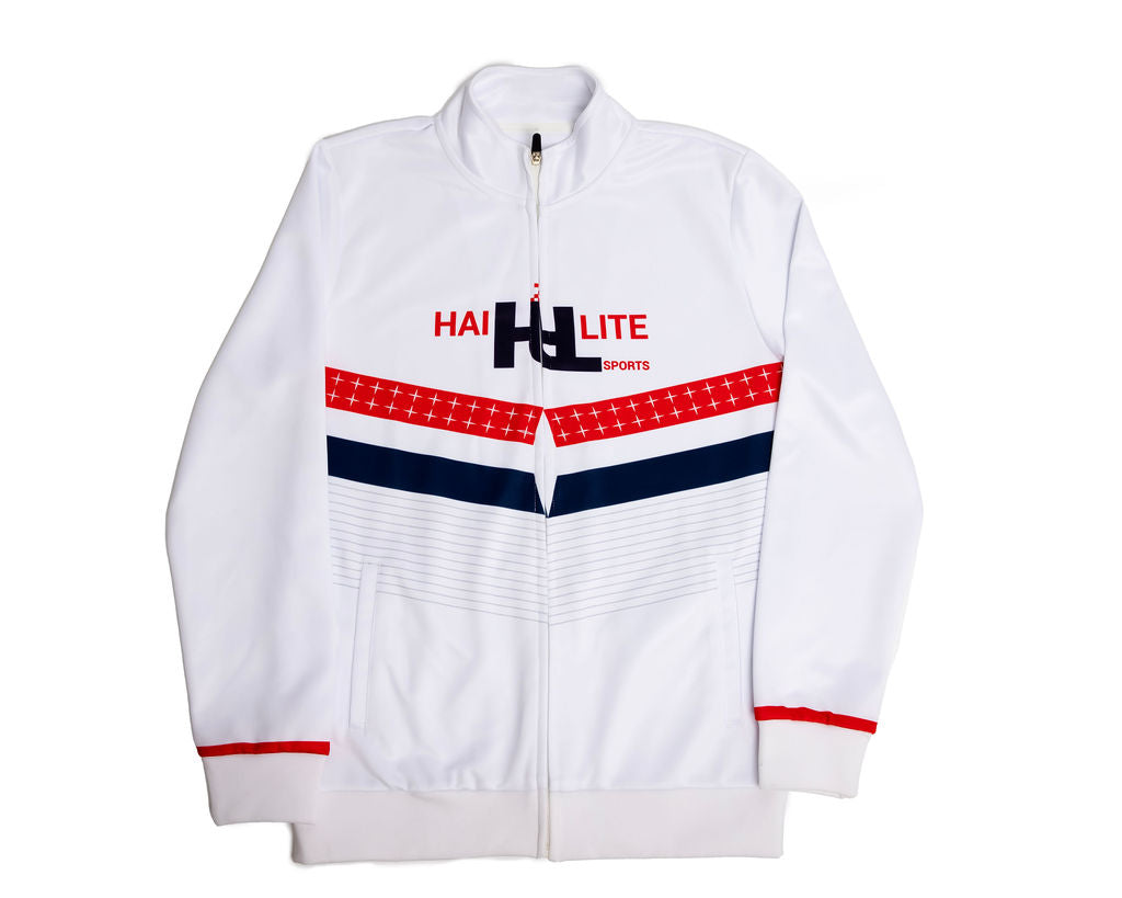 MEN'S HAI-LITE SPORTS STARS AND STRIPES TRACKSUIT WHITE