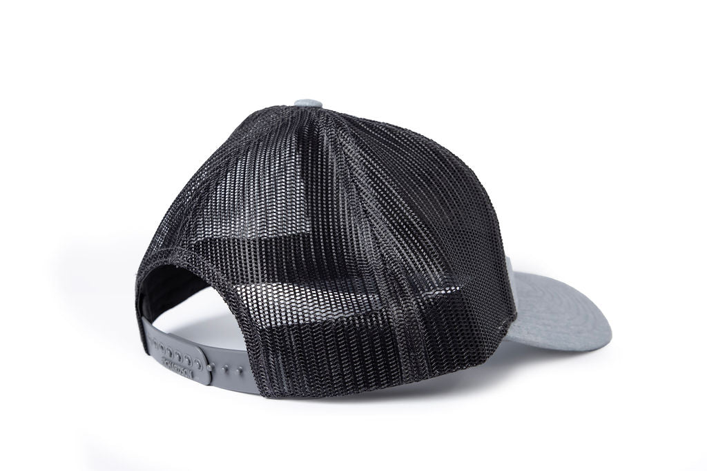 RISE-HAI EMBROIDERED LOGO TRUCKER SNAPBACK CAP