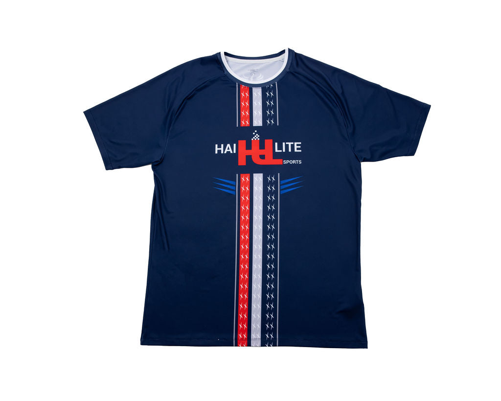 MEN'S HAI-LITE SPORTS STARS AND STRIPES PERFORMANCE JERSEY BLUE