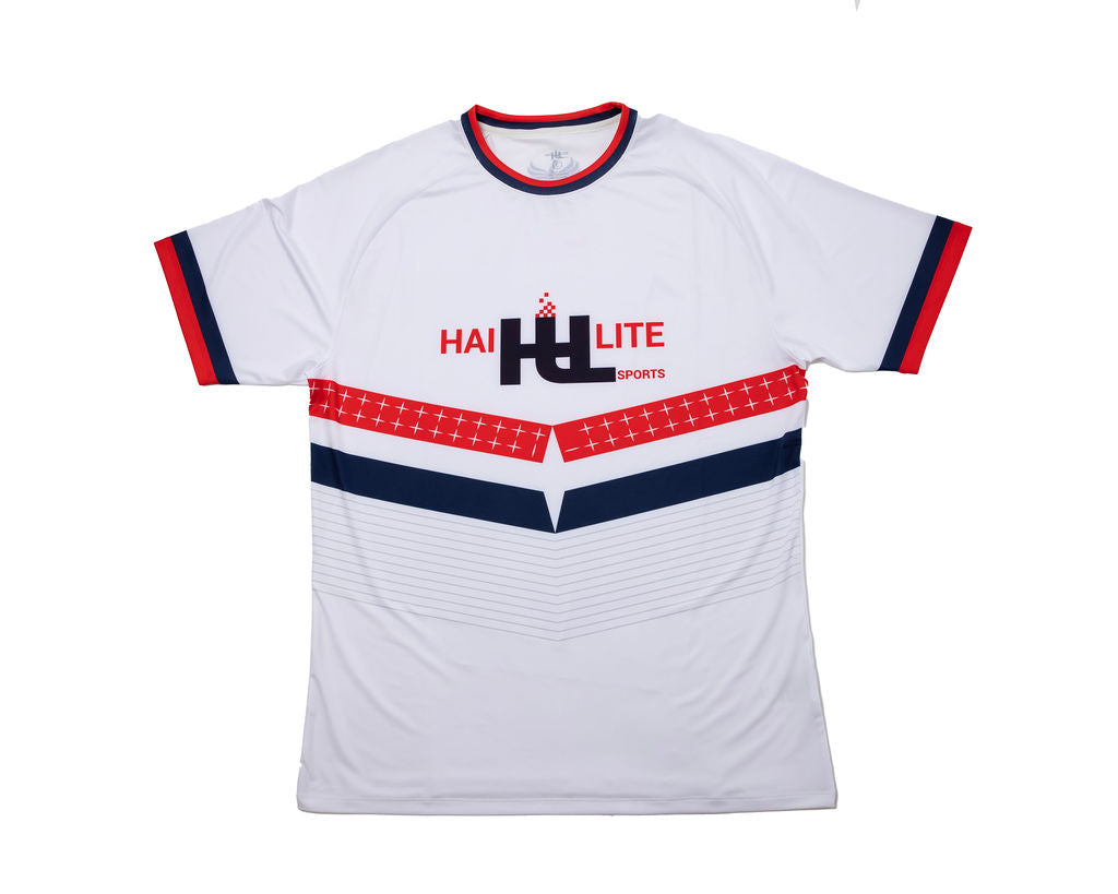 MEN'S HAI-LITE SPORTS STARS AND STRIPES PERFORMANCE JERSEY WHITE
