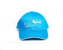 RISE-HAI EMBROIDERED LOGO SIX PANEL CAP AQUA