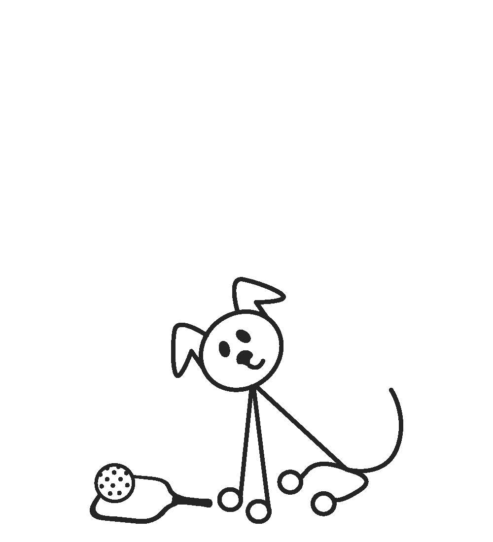 PICKLEBALL DOG DECAL