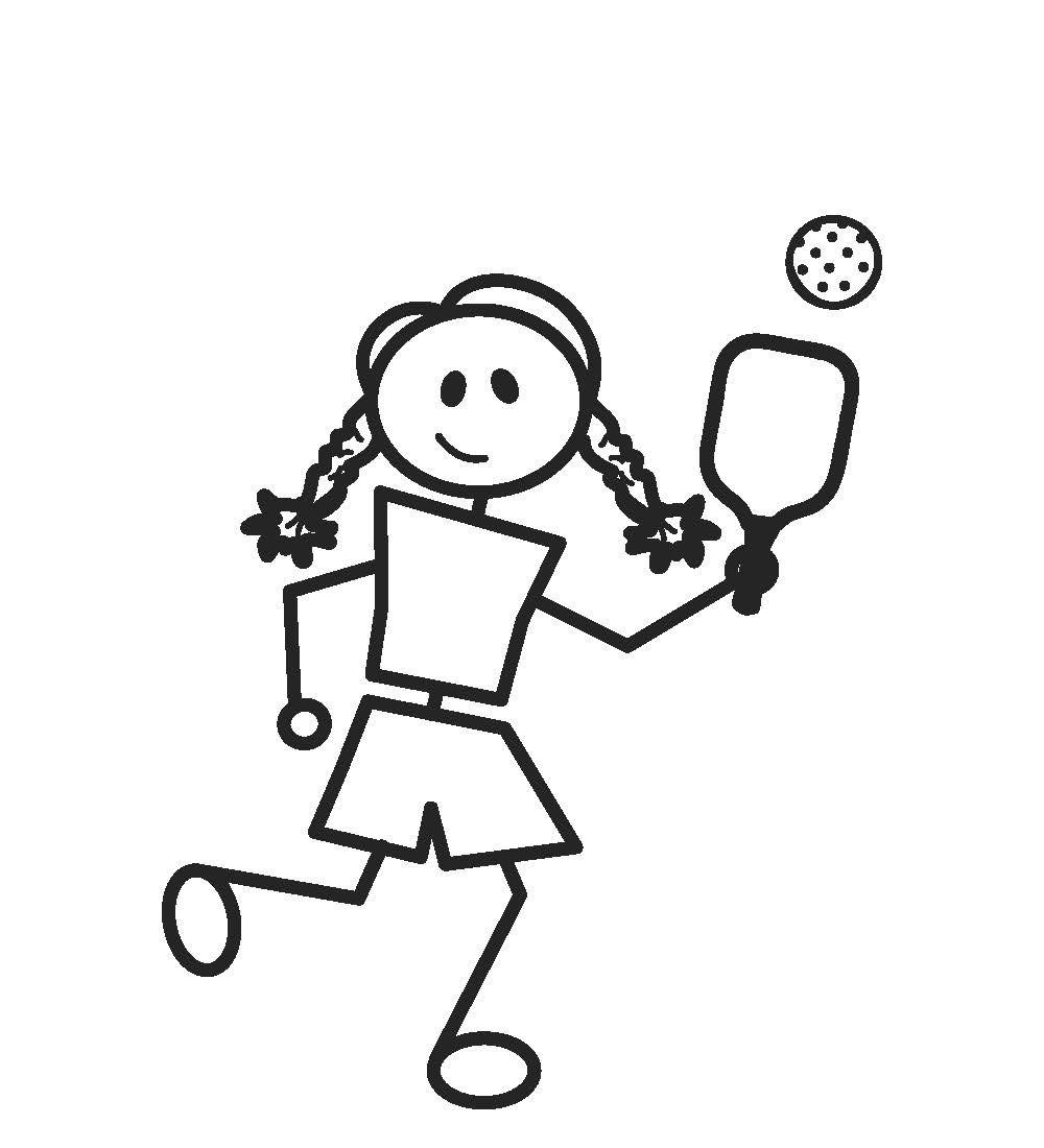 PICKLEBALL GIRL DECAL