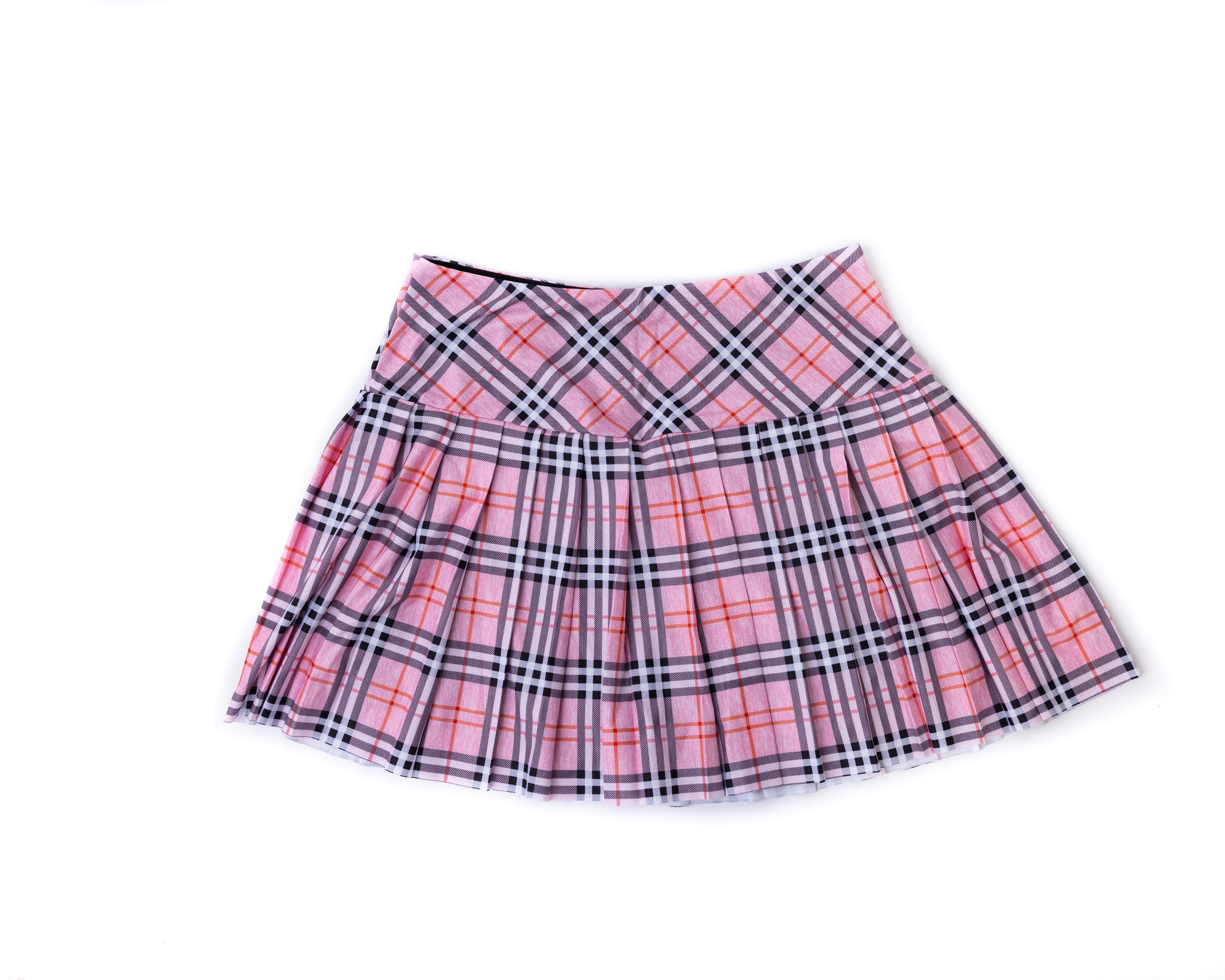 WOMEN'S PLAID PLEATED SKORTS