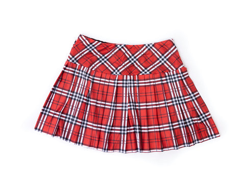 WOMEN'S PLAID PLEATED SKORTS