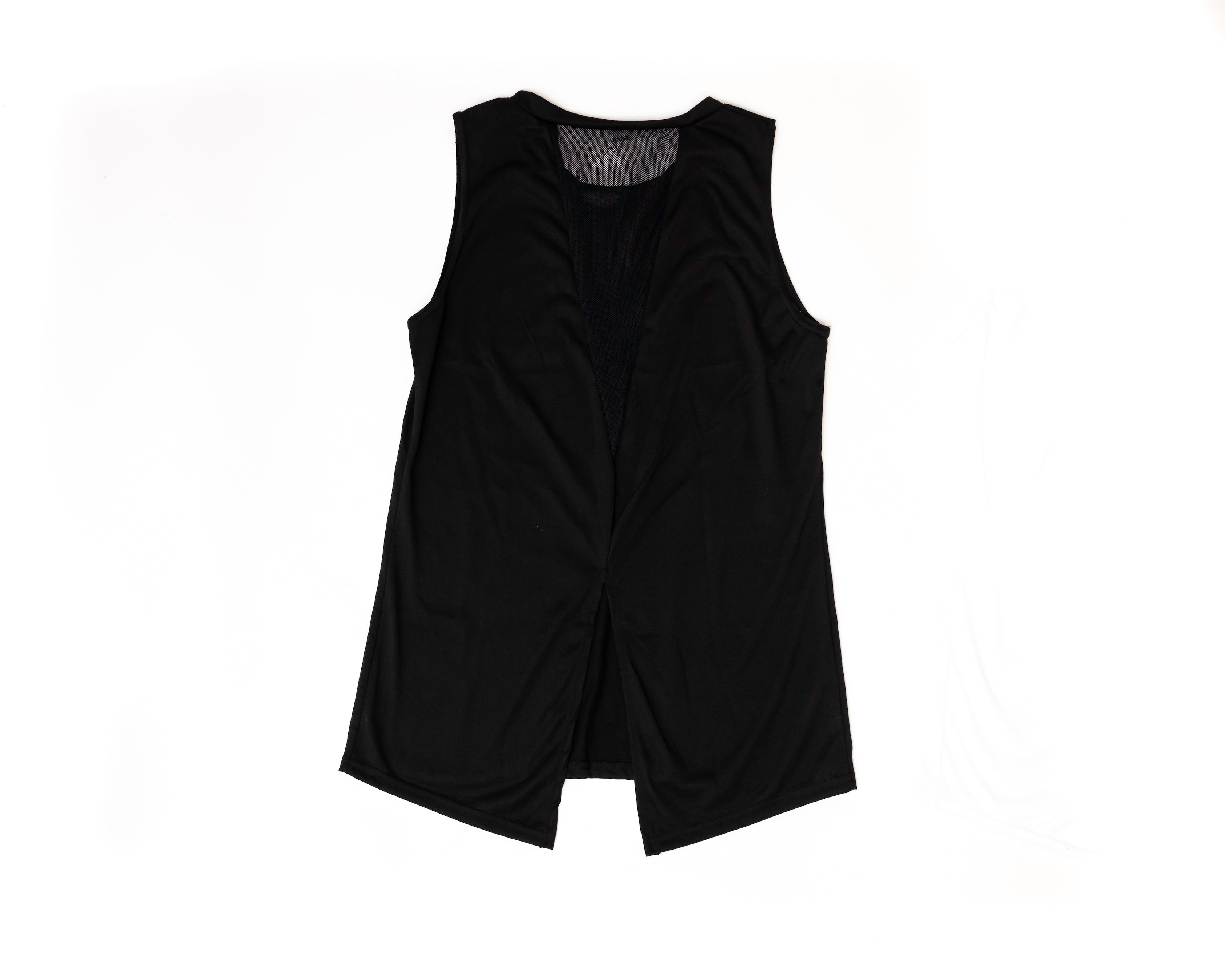 WOMEN YOGA WORKOUT MESH SPORTS TANK TOP