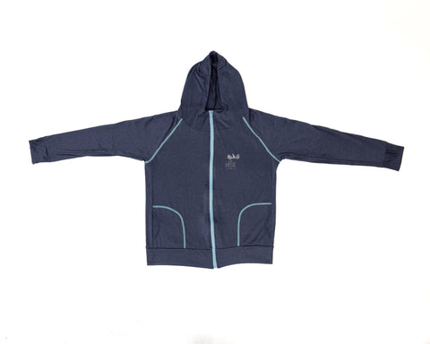 WOMEN FASHION FITNESS FINGER POCKET YOGA HOODIE
