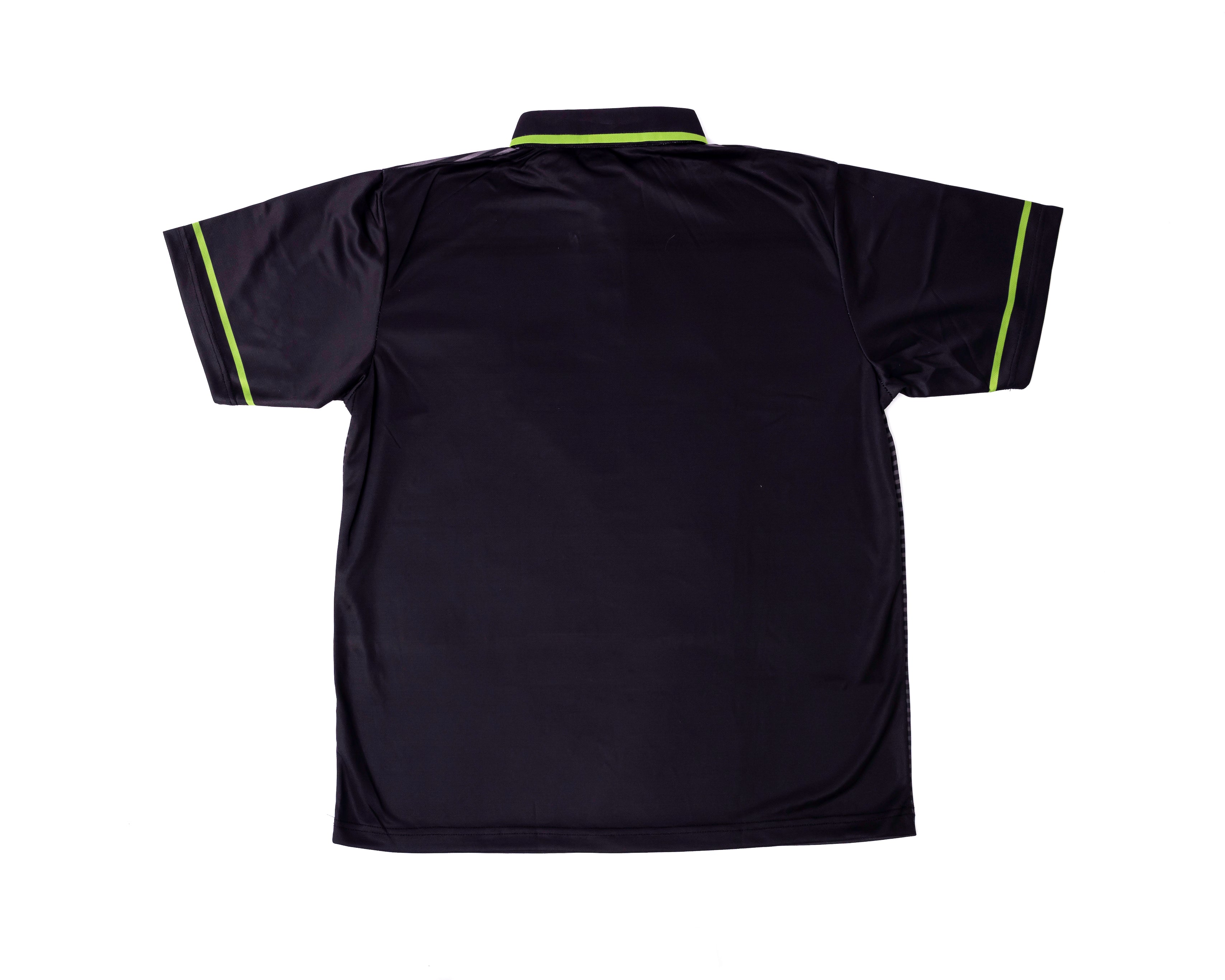 MEN'S RISE-HAI PERFORMANCE POLO(BLACK/LIME GREEN)