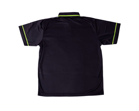 MEN'S RISE-HAI PERFORMANCE POLO(BLACK/LIME GREEN)
