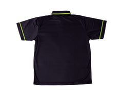 MEN'S RISE-HAI PERFORMANCE POLO(BLACK/LIME GREEN)