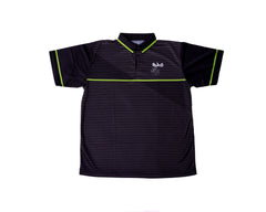 MEN'S RISE-HAI PERFORMANCE POLO(BLACK/LIME GREEN)